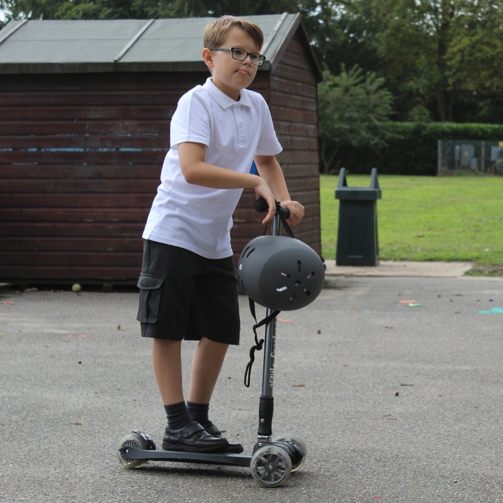 Black 3 Wheel Scooter Kids 