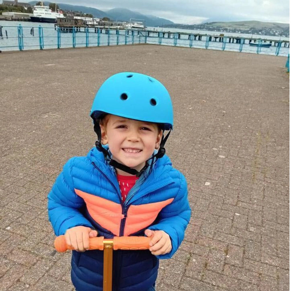 Blue Kids Helmet for Scooters and Bikes RollerMAX